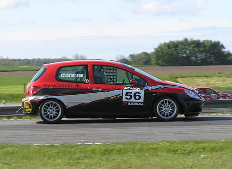 Anders Christensen har nu godt styr på Peugeot 307 EPO II raceren.